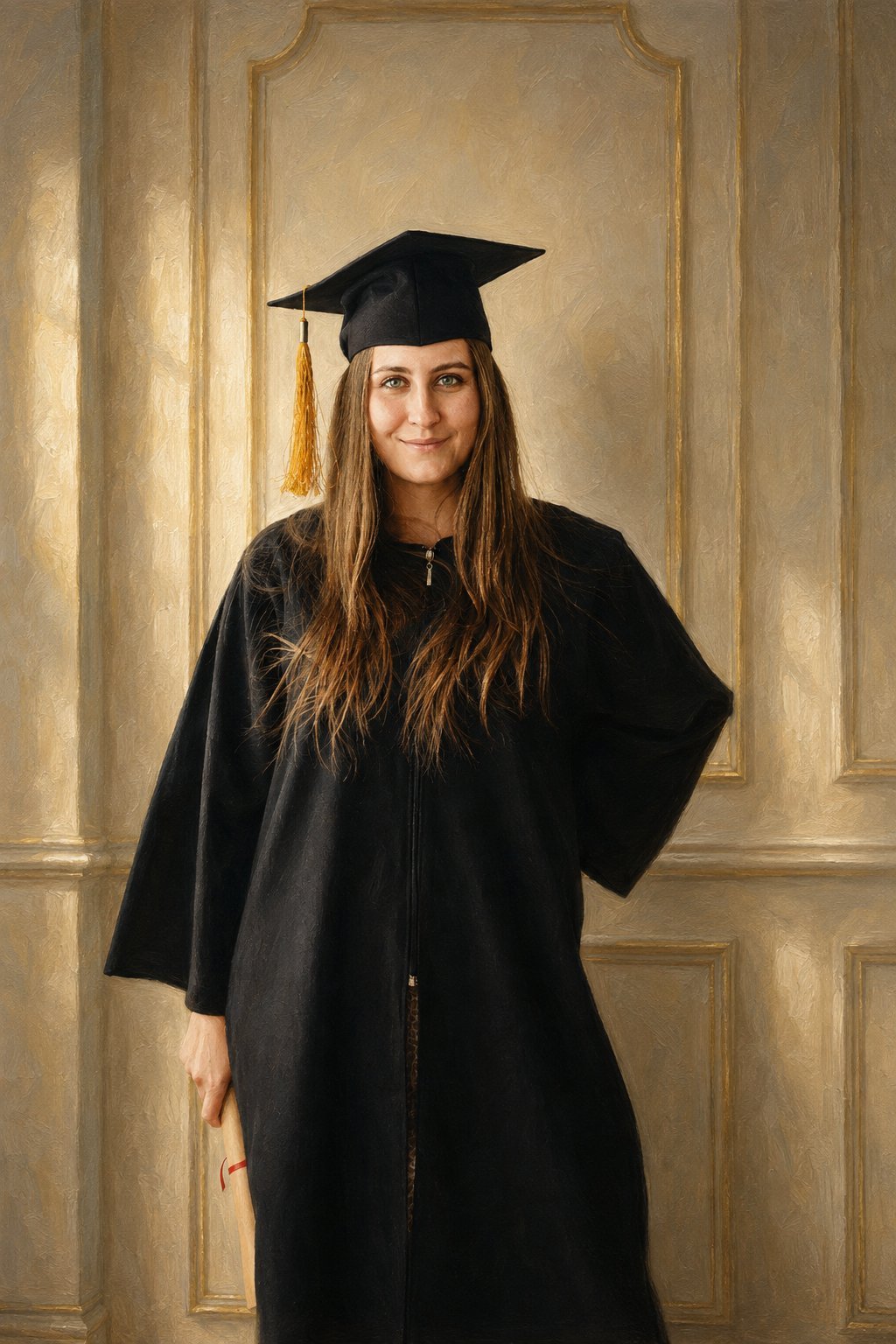 Graduation portrait artwork