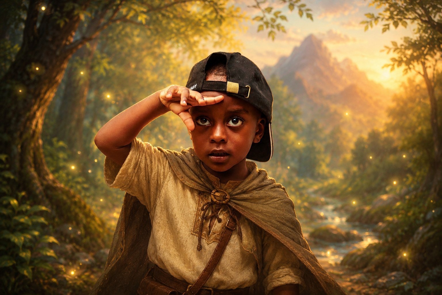 Custom young adventurer fantasy portrait artwork